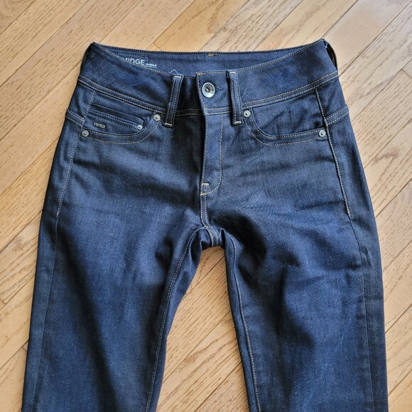 G-Star Raw Midge Saddle Mid Straight Jeans Dark Blue 27 - Picture 3 of 16